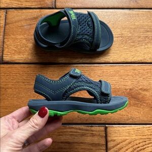 Teva Psyclone XLT Sport Sandal Toddler Kids US 7 Navy Green Outdoor Shoes
